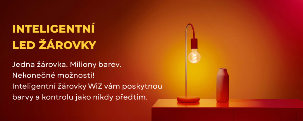 Inteligentní LED WiZ žárovky různých tvarů a barev světla, odborné poradenství a zboží skladem za nejlepší ceny jedině na FEIM.cz