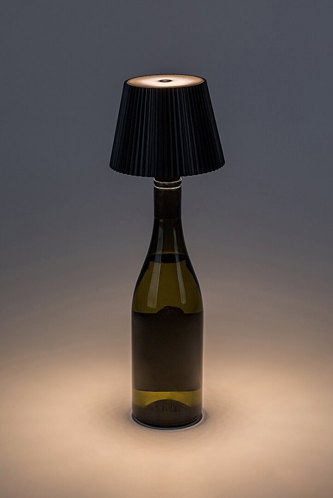 Dekoratívna fľašová lampa Rabalux Burdur, moderné osvetlenie terasy a darček pre milovníka vína v plnej kráse