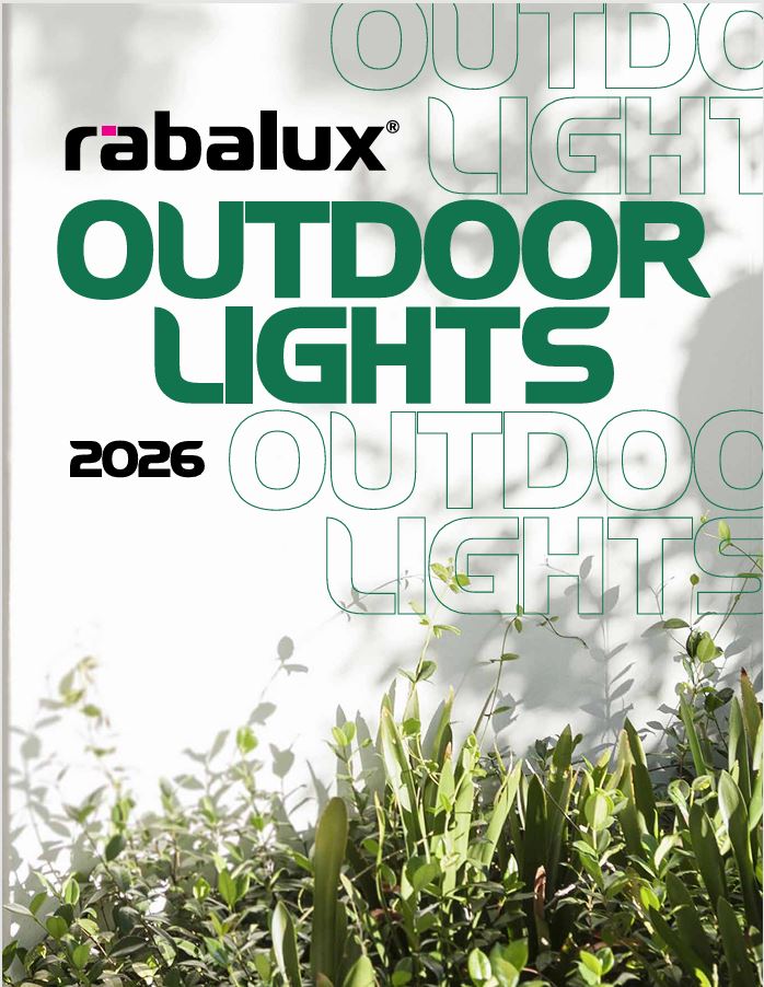 Titulná strana Katalógu Rabalux outdoor 2026