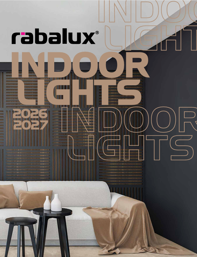 Titulná strana Katalógu Rabalux indoor 2026