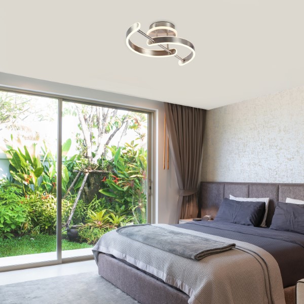 RABALUX 71052 Jarnelle stropné svietidlo LED 30W/2150lm 3000K saténová chrómová, biela