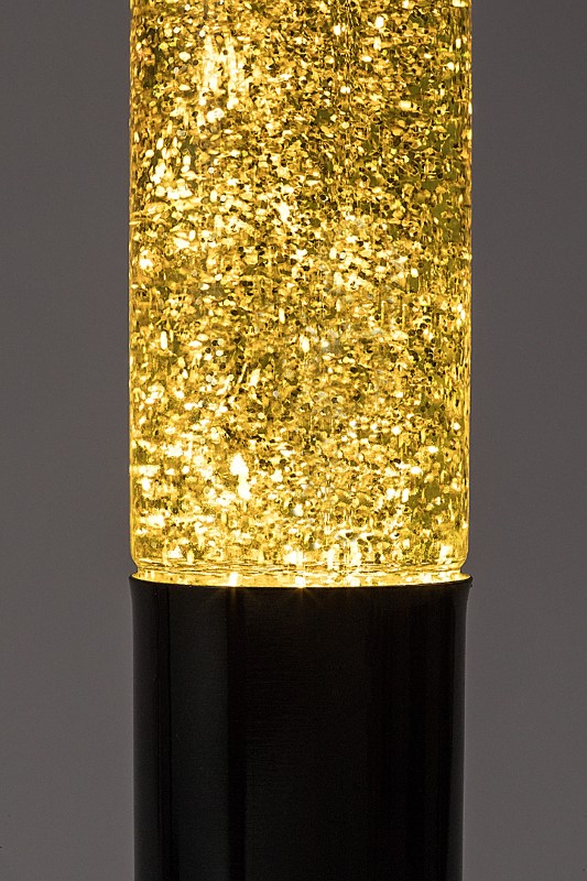 Detail zlatej lávovej lampy