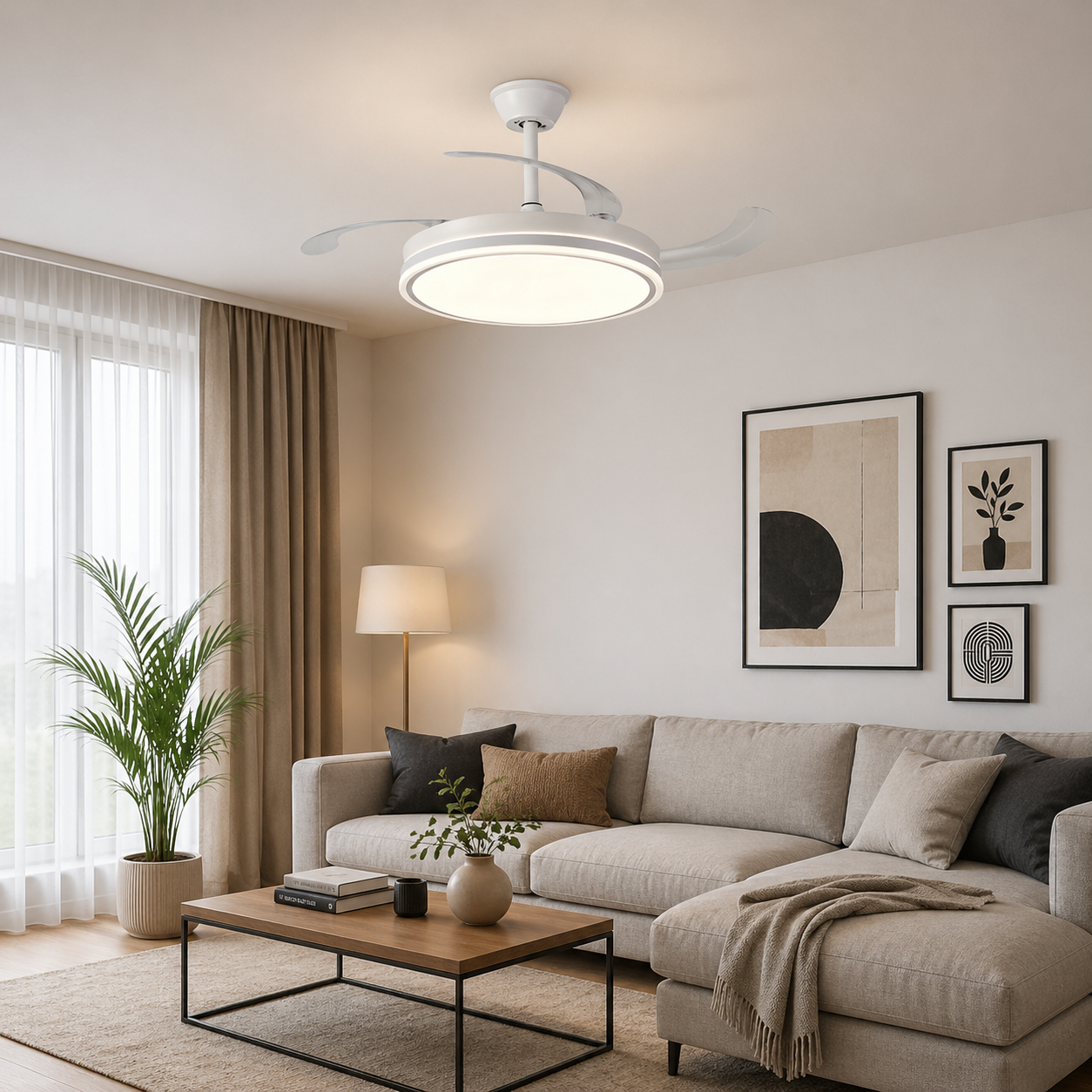 Rabalux Fluara stropní ventilátor se světlem
