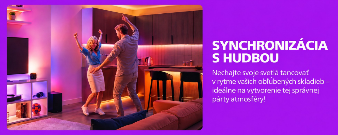 Philips Smart LED synchronizácia s hudbou