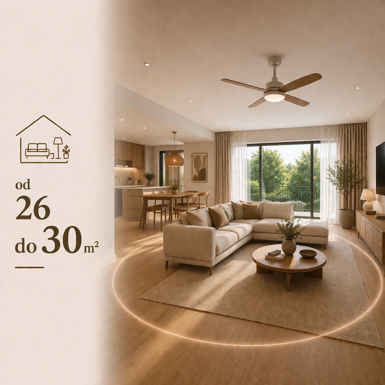 čierny stropný ventilátor do obývacej izby s plochou od 26 metrov štvorcových do 30 metrov štvorcových