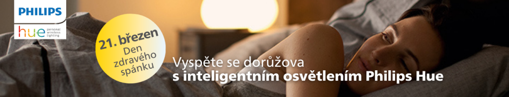Banner - Vyspěte se do růžova s inteligentním osvětlením Philips Hue