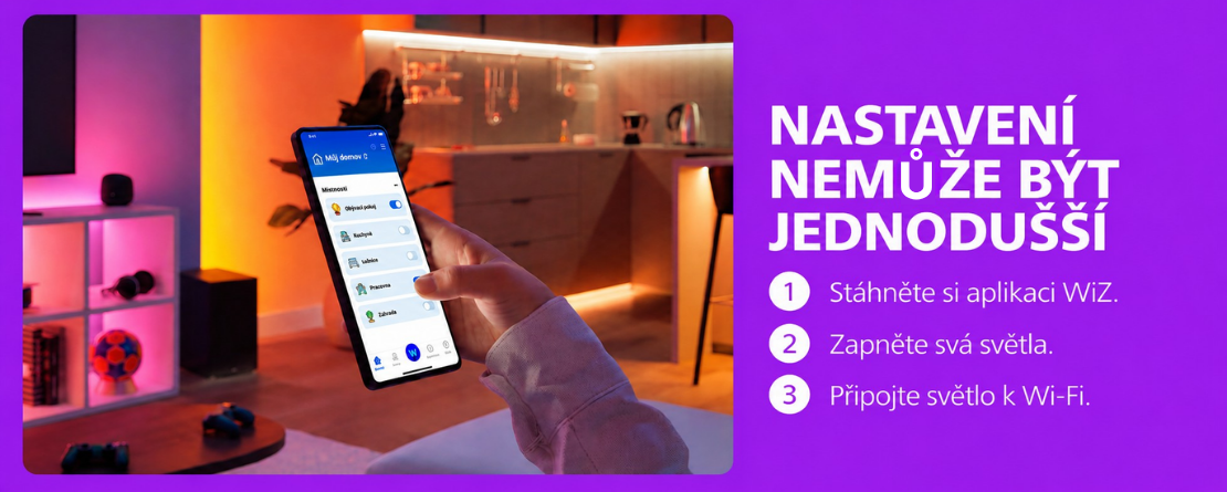 Philips Smart LED – jednoduché nastavení přes WiZ