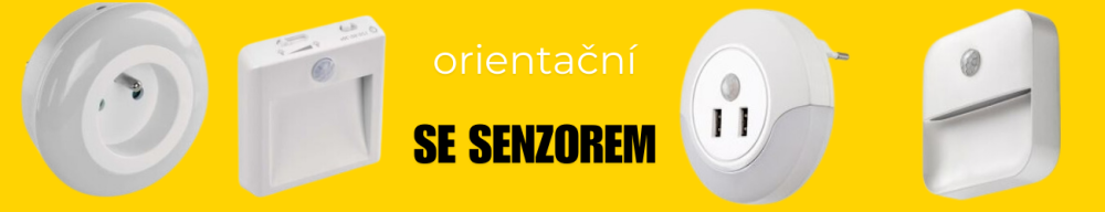LED orientační svítidla se senzorem pohybu do zásuvky zaznamenaný pohyb