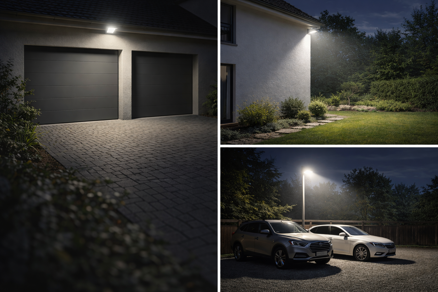 LED reflektor na osvetlenie dvora a vonkajší spot v záhrade