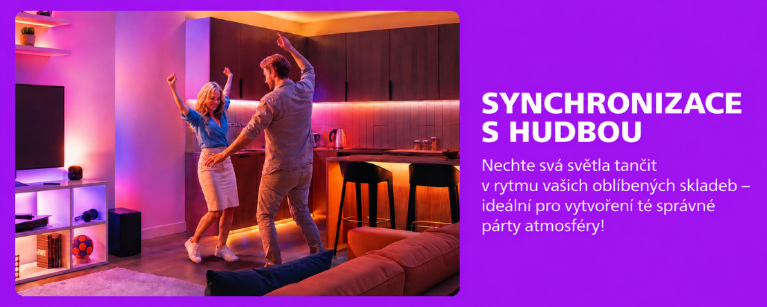 Philips Smart LED – synchronizace s hudbou