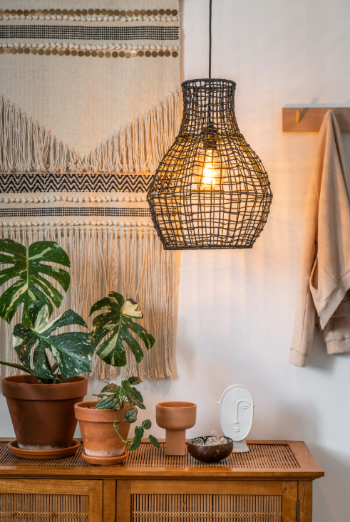 LUCIDE 03438/35/30 ALBAN Závesné svietidlo E27 1x40W čierna