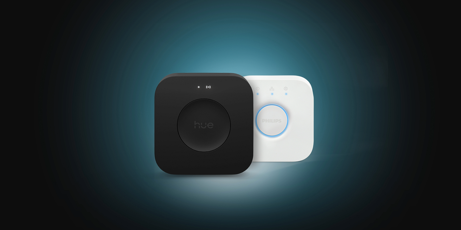 Philips Hue Bridge Pro a Bridge V2 vedle sebe – nová a starší verze můstku